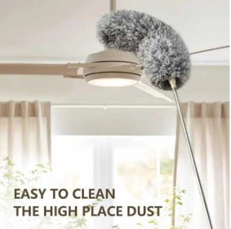 Flexible Duster For Fan Cleaning Mop With Long Rod | Spider Web Cleaner Stick | Fan Cleaning Brush | Fan Duster| Dusting Brush For Home Cleaning | Dust Cleaner | Microfiber Duster For Home Cleaning.