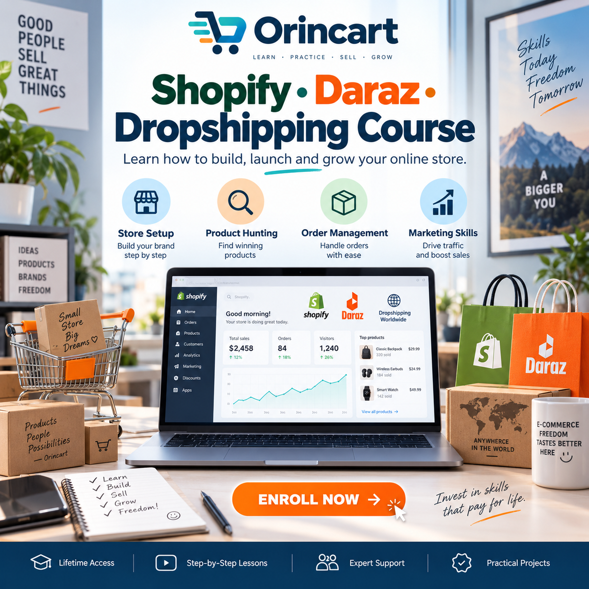 Shopify Dropshipping with Daraz – Build & Launch Your Online Store
